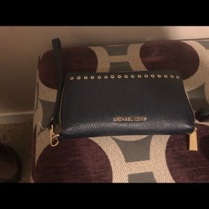Michael Kors Navy wristlet/ wallet